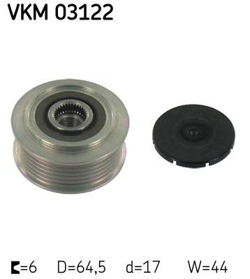 SKF Generatorfreilauf VKM 03122